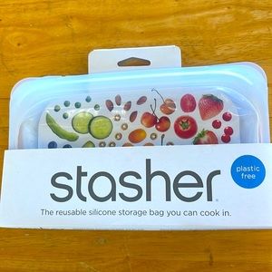 Stasher reusable silicone clear storage bag